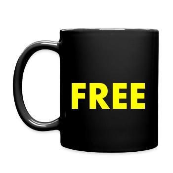 Free - Tasse einfarbig - Schwarz - Links