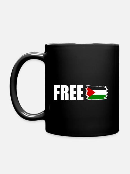 Free palestine - Full Colour Mug - black