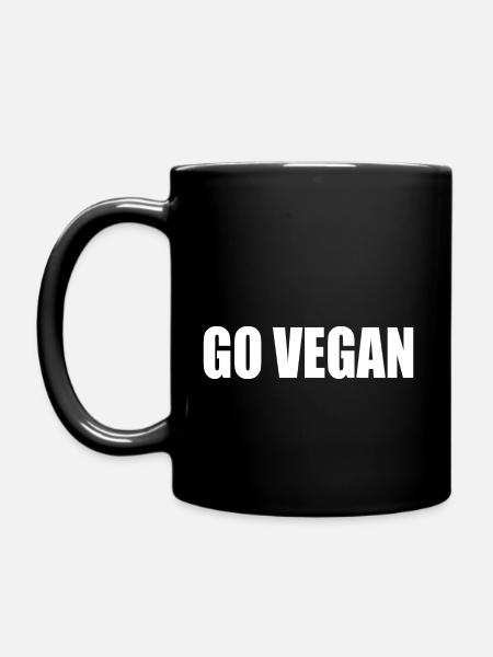 Go vegan - Mug uni - noir