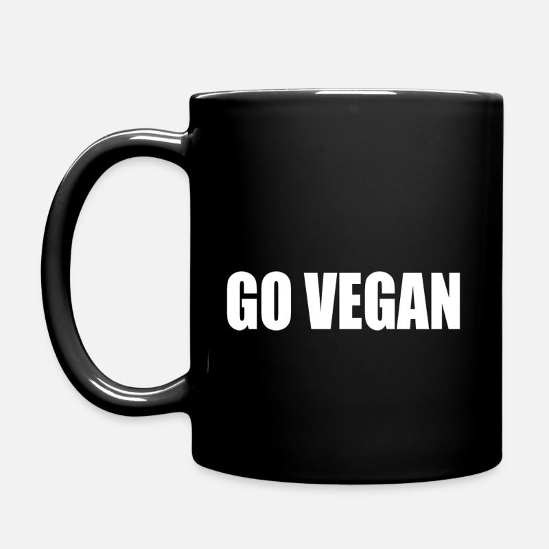 Go vegan - Mug uni - noir