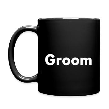 Groom - Tasse einfarbig - Schwarz - Links