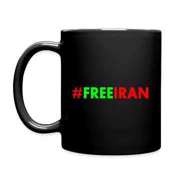 Free iran - Mug uni - noir - Gauche