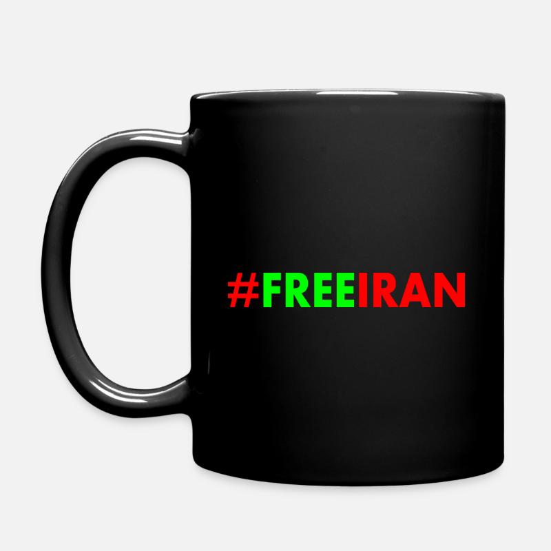 Free iran - Tasse einfarbig - Schwarz