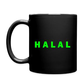 Halal - Tasse einfarbig - Schwarz - Links