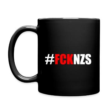 Fck nzs - Tasse einfarbig - Schwarz - Links