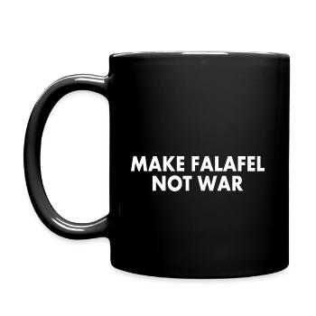 Make falafel not war - Full Colour Mug - black - Left
