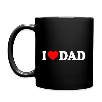 I love dad - Full Colour Mug - black - Left
