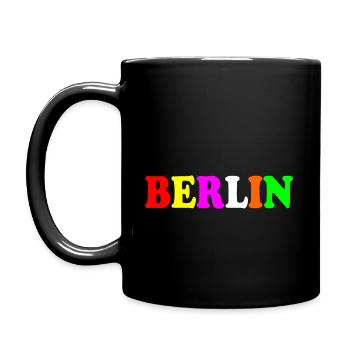 Berlin - Tasse einfarbig - Schwarz - Links