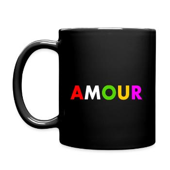 Amour - Full Colour Mug - black - Left