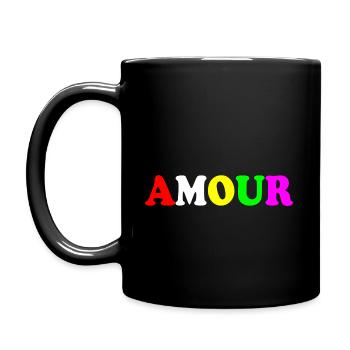 Amour - Mug uni - noir - Gauche