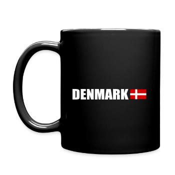 Denmark - Full Colour Mug - black - Left