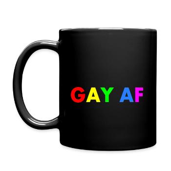 Gay af - Full Colour Mug - black - Left