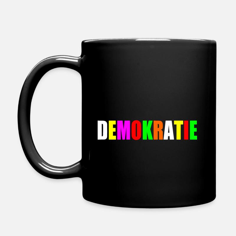 Demokratie - Tasse einfarbig - Schwarz