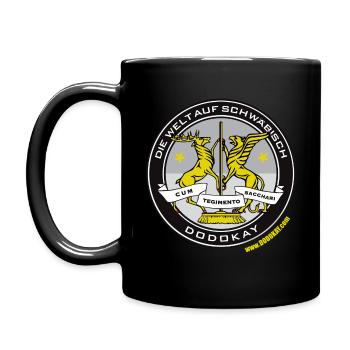 Dodokay - Die Welt auf Schwäbisch - Das Wappen - Tasse einfarbig - Schwarz - Links