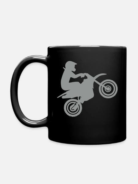 Motocross - Tasse einfarbig - Schwarz