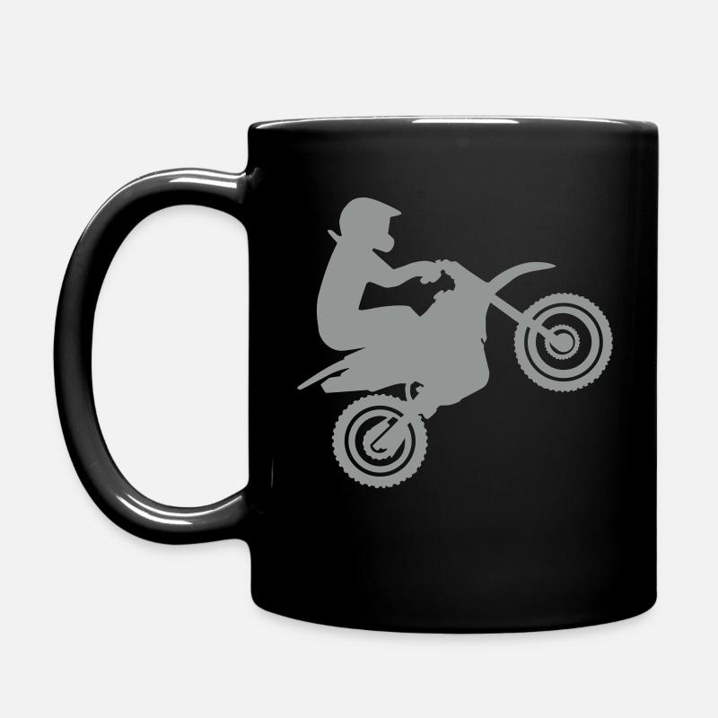 Motocross - Tasse einfarbig - Schwarz