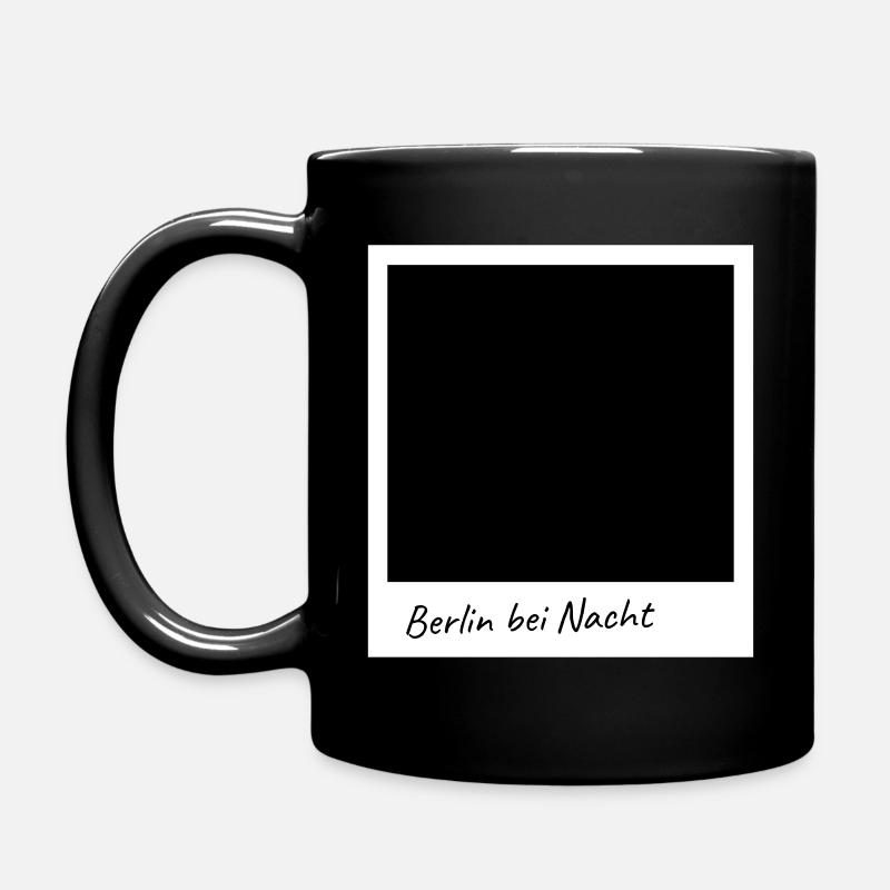 Berlin bei Nacht - Tasse einfarbig - Schwarz