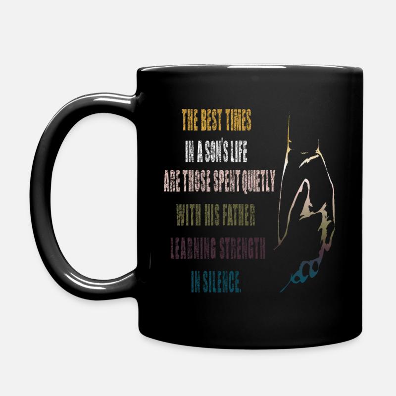 Vater und Sohn #2 - Tasse einfarbig - Schwarz