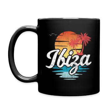 Ibiza - Full Colour Mug - black - Left