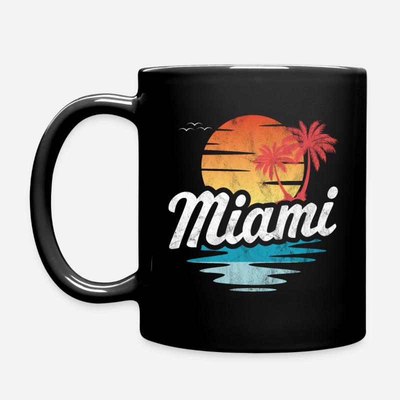 Miami - Tasse einfarbig - Schwarz