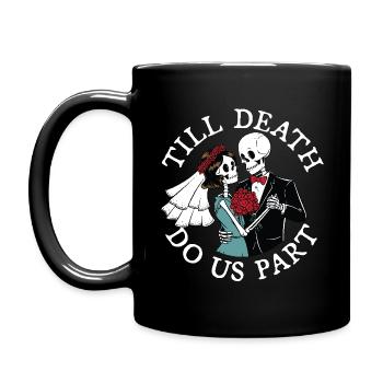 Jusqu’à ce que la mort nous sépare - Mug uni - noir - Gauche