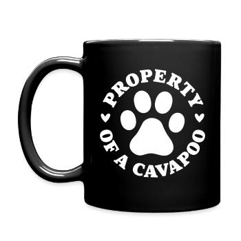 Propriété d’un Cavapoo - Mug uni - noir - Gauche