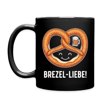 Brezel-Liebe ! - Tasse einfarbig - Schwarz - Links