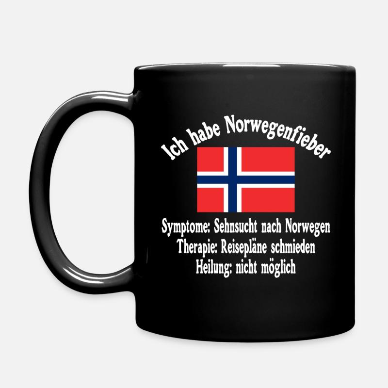 Ich habe Norwegenfieber - Norwegen - Abenteuer - Tasse einfarbig - Schwarz
