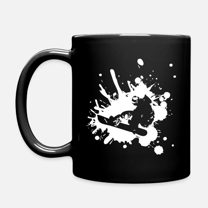 Snowboarder - Tasse einfarbig - Schwarz