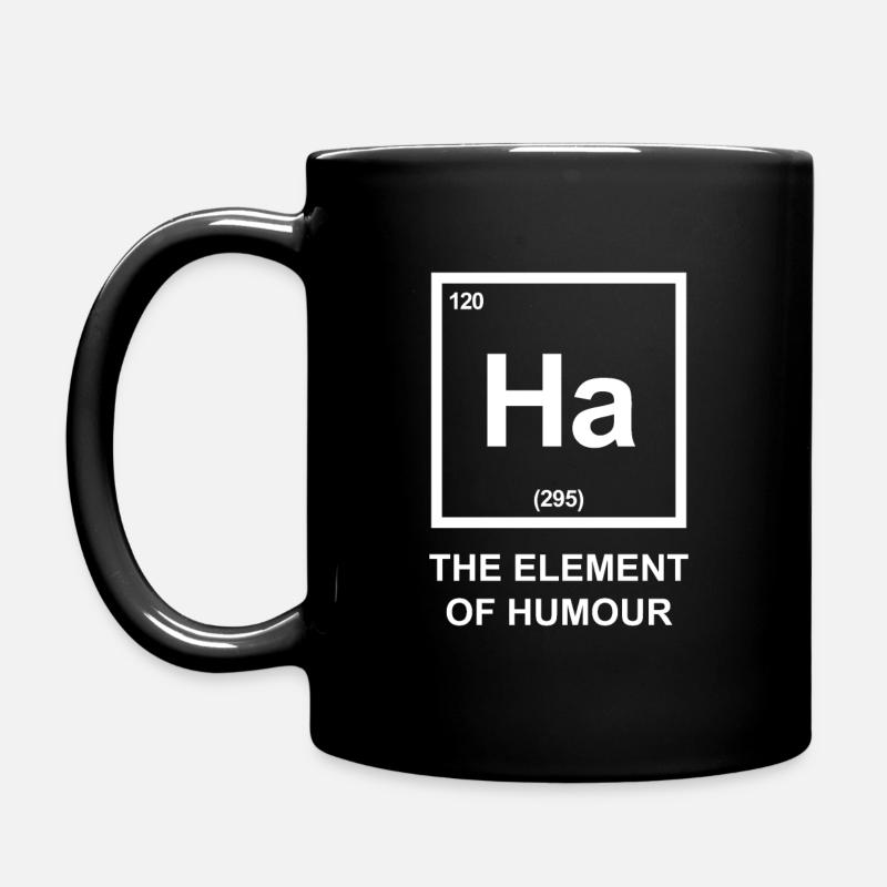 Ha the element of Humour - Element - Full Colour Mug - black