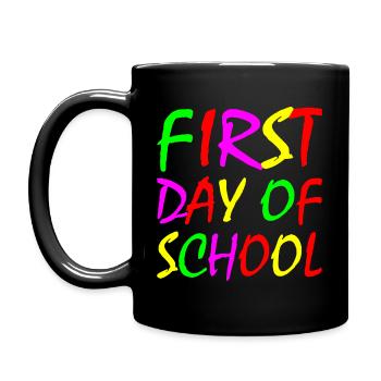 First day of school - Full Colour Mug - black - Left
