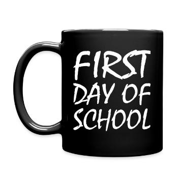 First day of school - Full Colour Mug - black - Left
