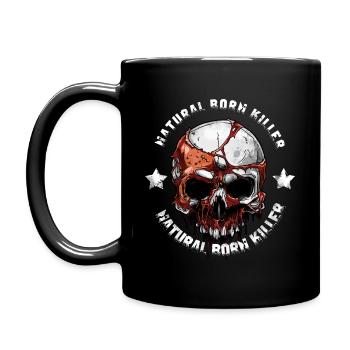 Natural Born Killer - Skull - Tasse einfarbig - Schwarz - Links