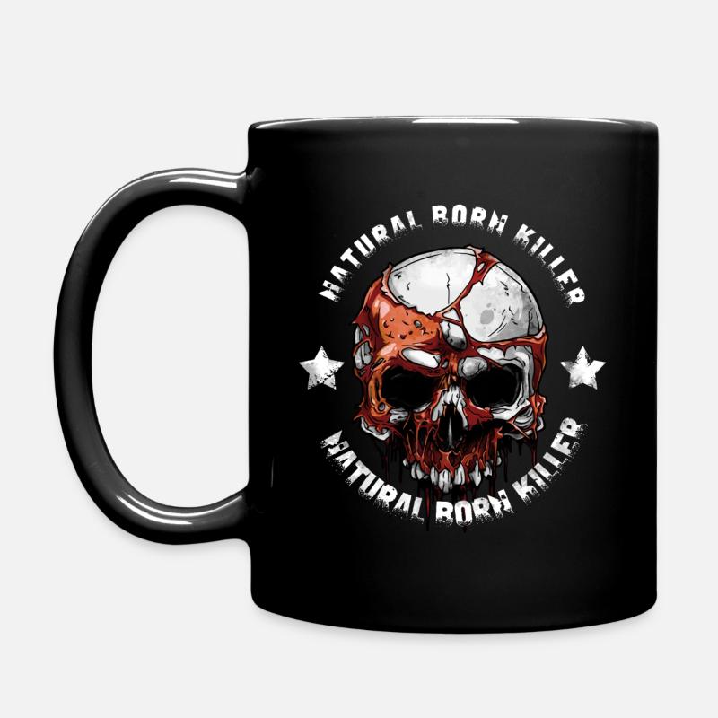 Natural Born Killer - Skull - Full Colour Mug - black