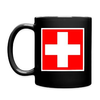 suisse - Mug uni - noir - Gauche