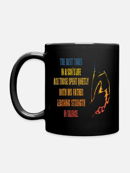 Dad and son #1 - Full Colour Mug - black
