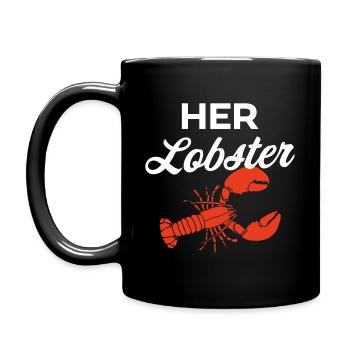 Son homard - Mug uni - noir - Gauche