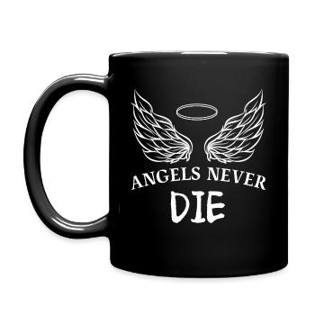 LES ANGES NE MEURENT JAMAIS - Mug uni - noir - Gauche