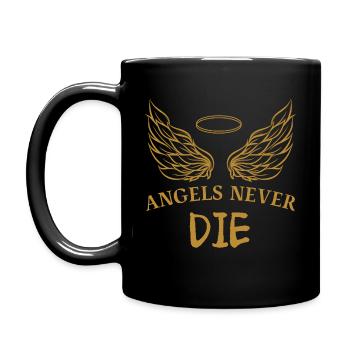 LES ANGES NE MEURENT JAMAIS - Mug uni - noir - Gauche