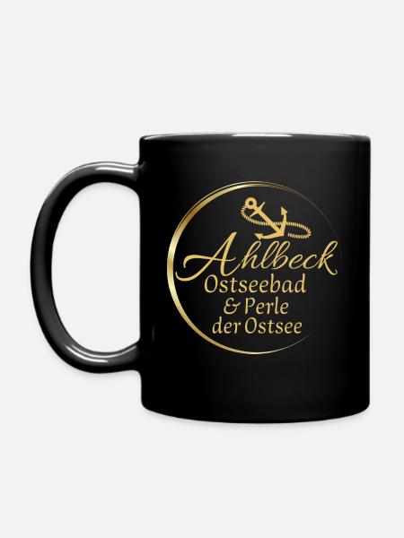 Ahlbeck - Ostseebad & Perle der Ostsee - Tasse einfarbig - Schwarz