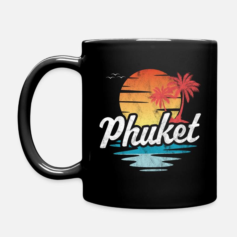 Phuket - Tasse einfarbig - Schwarz