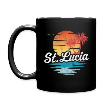 Sainte-Lucie - Mug uni - noir - Gauche