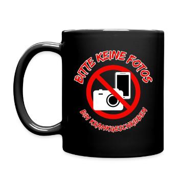 S’il vous plaît pas de photos - Je suis en congé de maladie - Mug uni - noir - Gauche