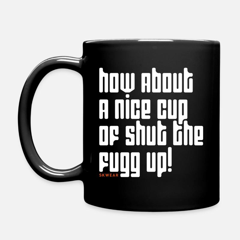 Oh, please have a cup - Full Colour Mug - black