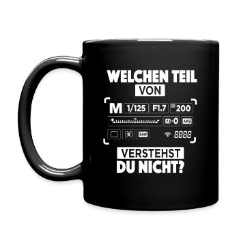 KAMERA EINSTELLUNGEN - FOTOGRAFIE - SHIRT - Tasse einfarbig - Schwarz - Links