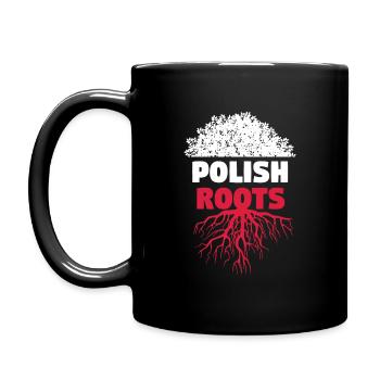 Arbre de racines de Pologne - Mug uni - noir - Gauche