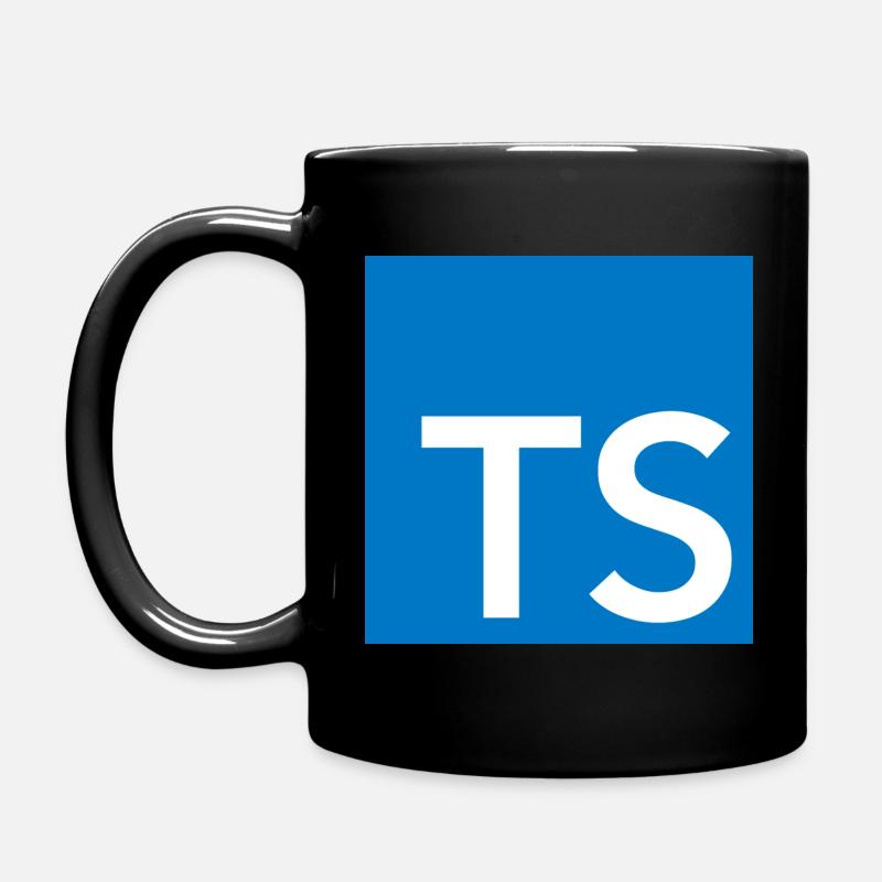 TypeScript-Logo - Tasse einfarbig - Schwarz