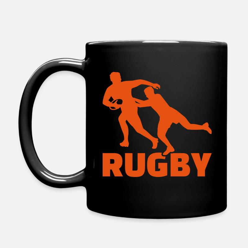 Rugby - Full Colour Mug - black