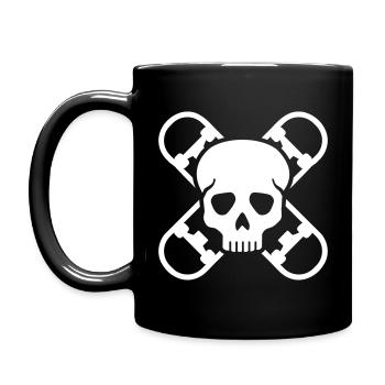 Skateboard - Mug uni - noir - Gauche