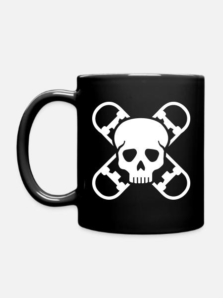Skateboard - Tasse einfarbig - Schwarz